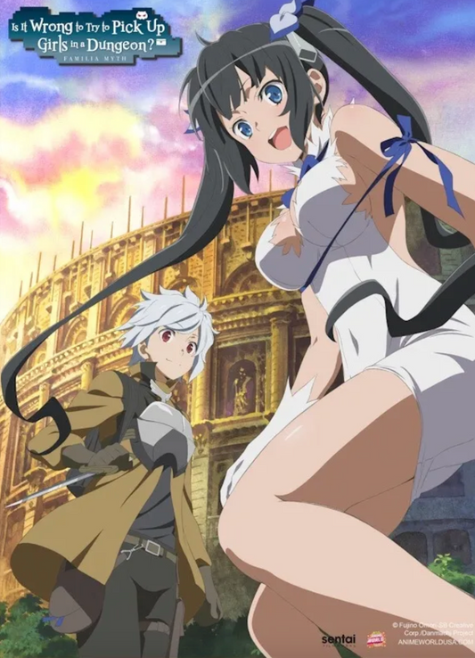 Wall Scroll - Is it wrong to try to pick up girls in a Dungeon ?